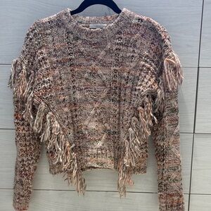Joie Textured Fringe Sweater size xxs